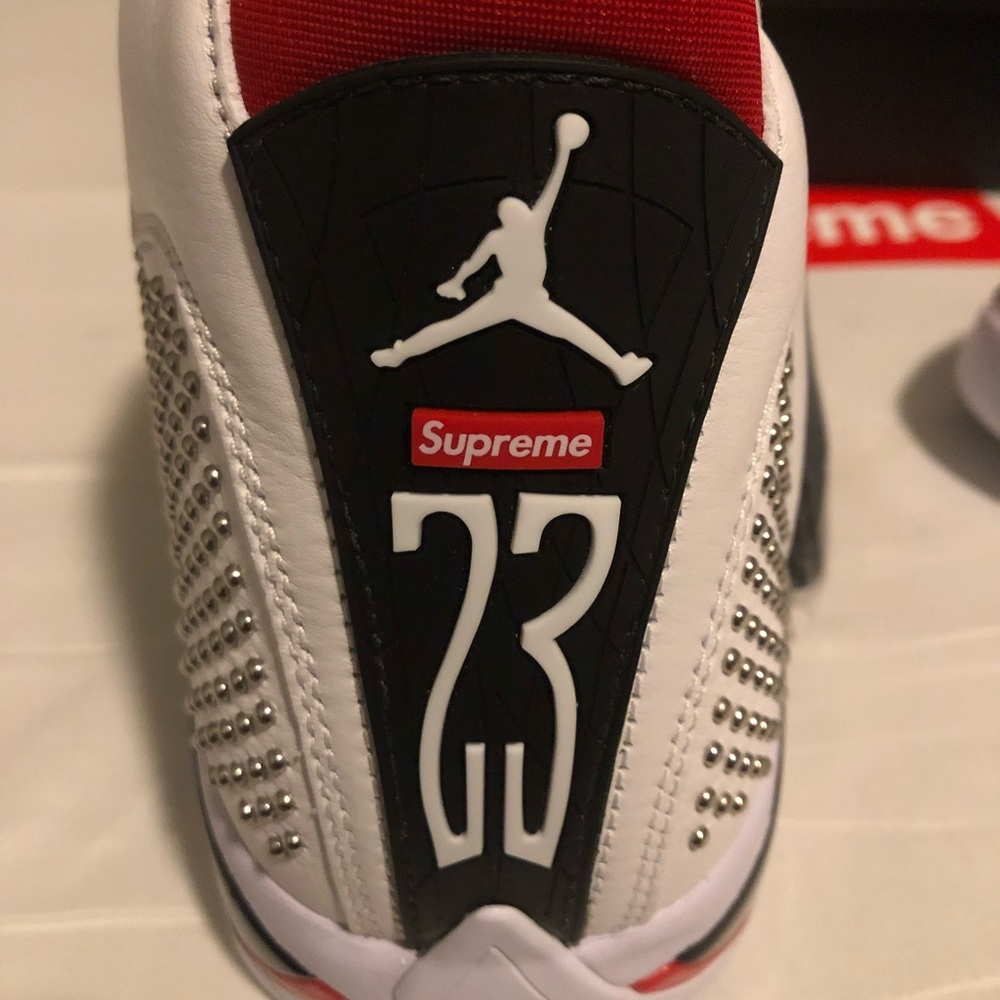 ❌SOLD***JORDAN 14 RETRO SUPREME WHITE🔥🏀🔥🔥🙌 - Picture 10 of 16